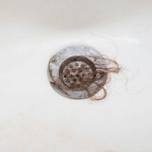 hair in drain