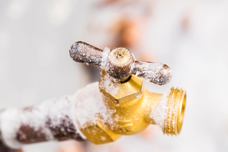 Frozen Spout in winter